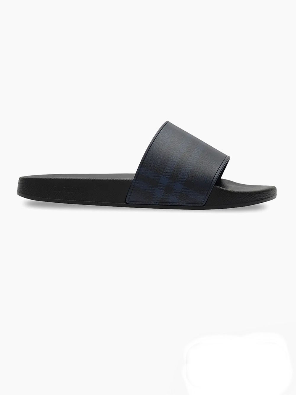 Burberry Midnight Navy Check Slide Sandals (unisex) - Picture 11 of 11